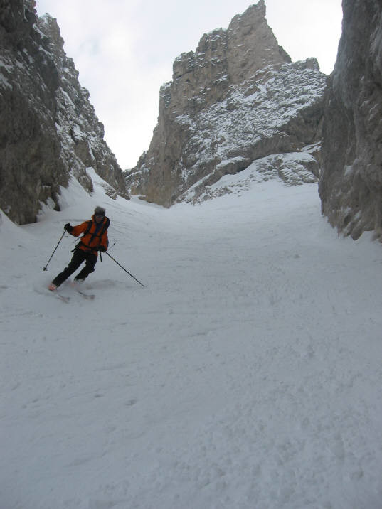Nella val Setus durante la traversata del Sella