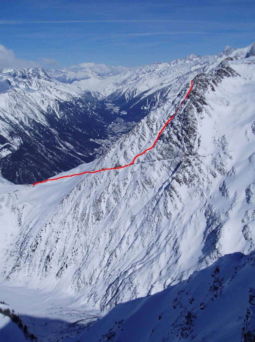 Couloir W des Rognes