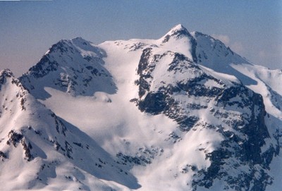 Lo splendido vallone finale del Duan preso dalla Cima del Piz Mäder (marzo 2003)