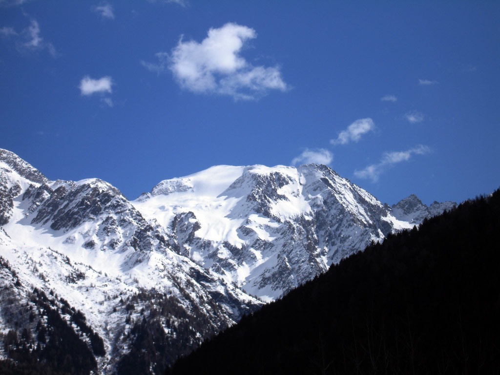 La Cima Calotta 3211 m dal versante NNW
