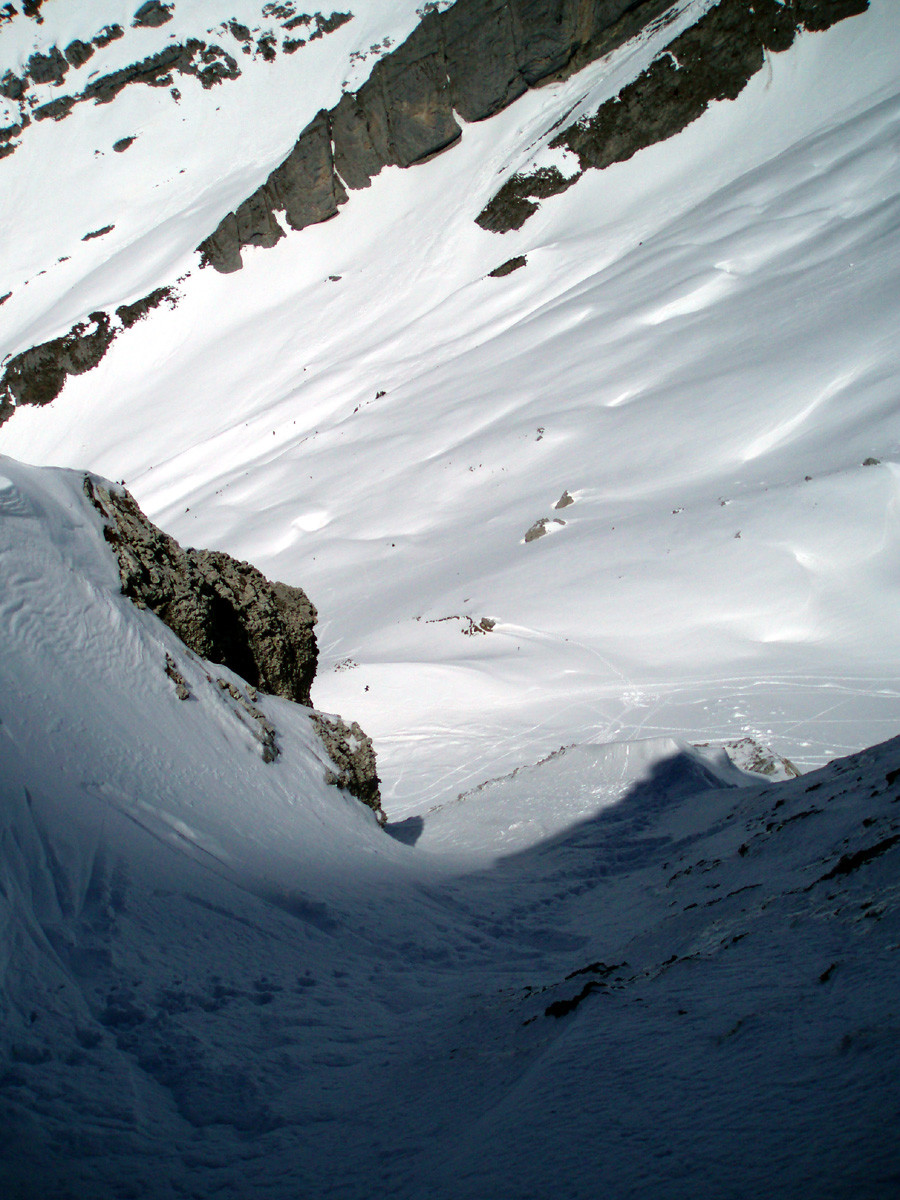 Le premier couloir vu d'en haut