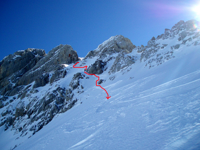 Le début de la descente