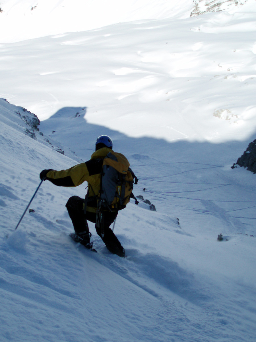La descente après la dernière barre