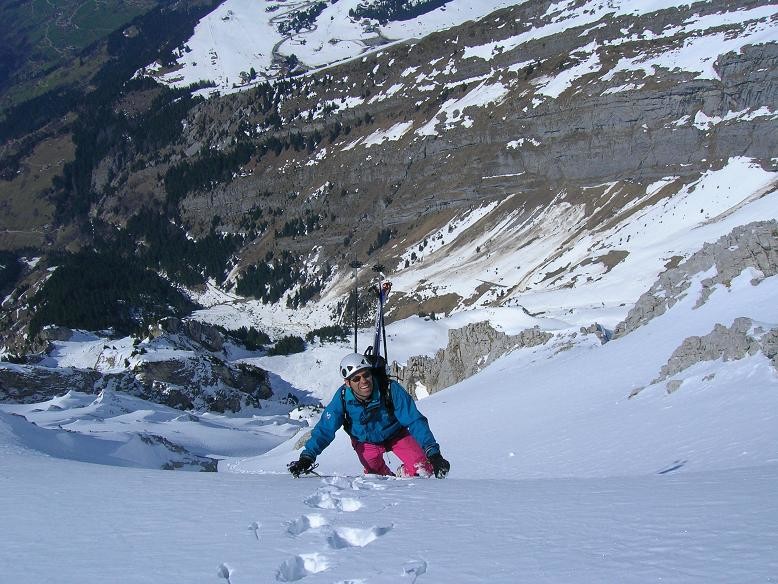 Serge (encore lui) dans le haut de la face