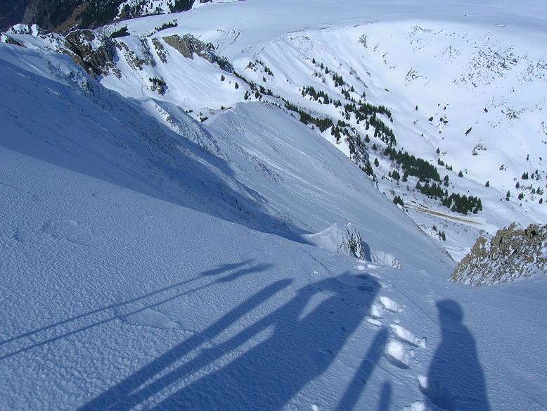 La face N de Balafrasse depuis le sommet
