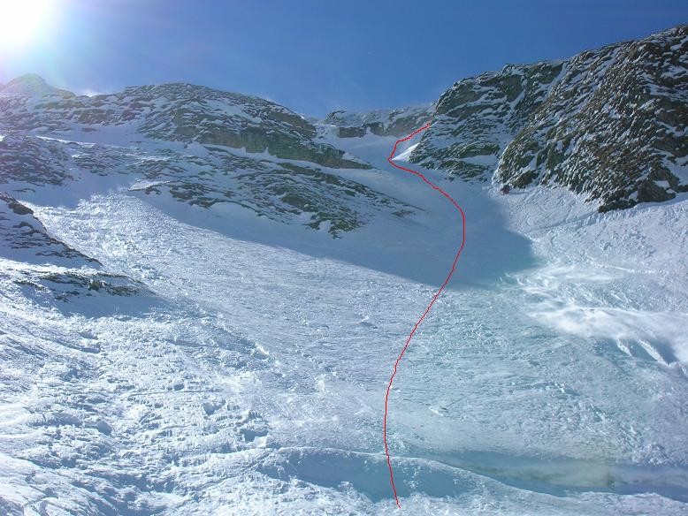 le couloir emprunté à la descente