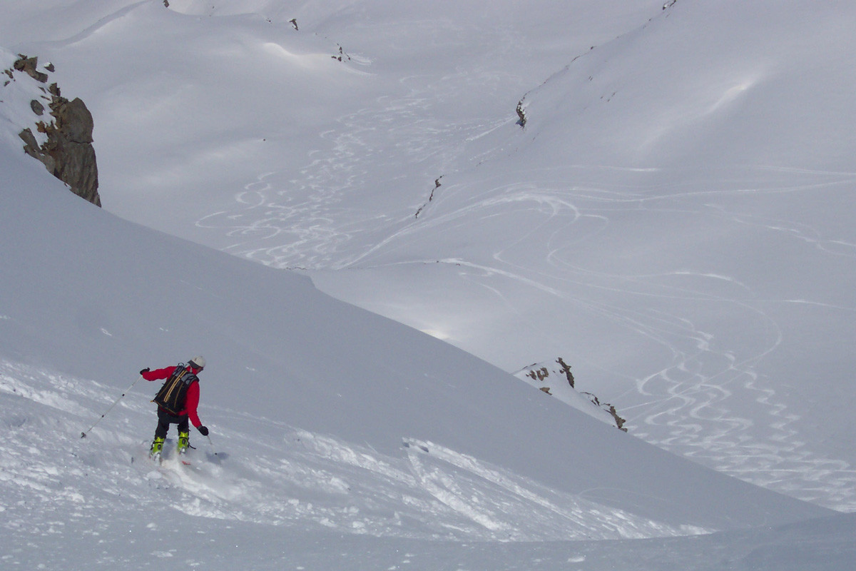 Hervé au départ de la descente du Tuba