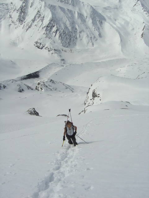 Marianne à l'approche du col du Meitin