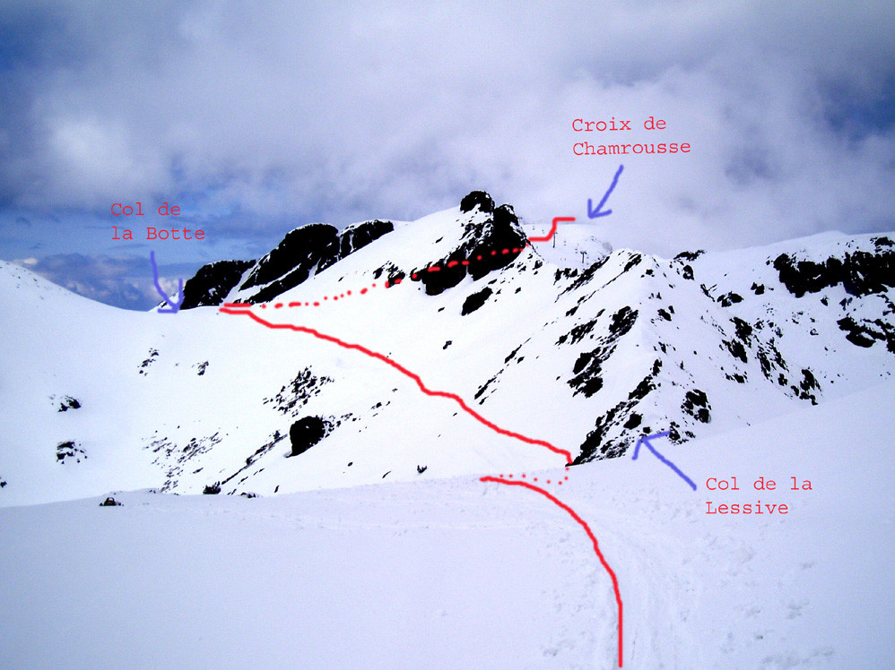 Le Petit Van : l'accès depuis la Croix de Chamrousse