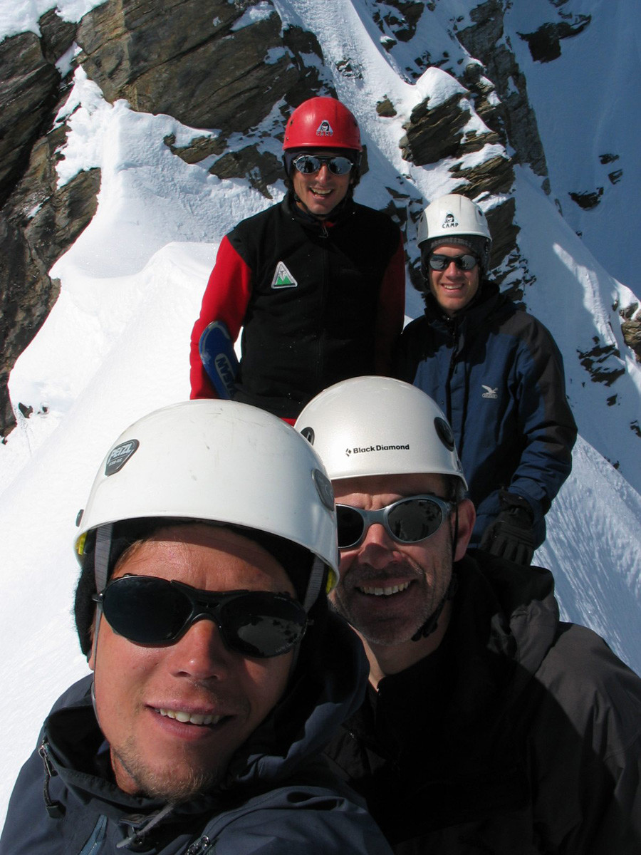 Couloir des Doigts - Dents du Midi - Enfin en haut!