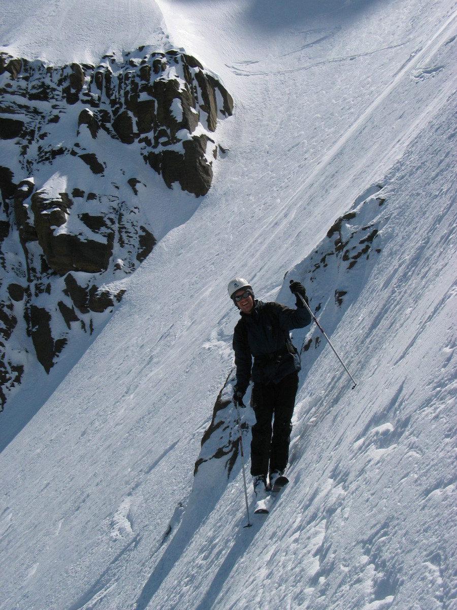 Couloir des Doigts - Dents du Midi - descente