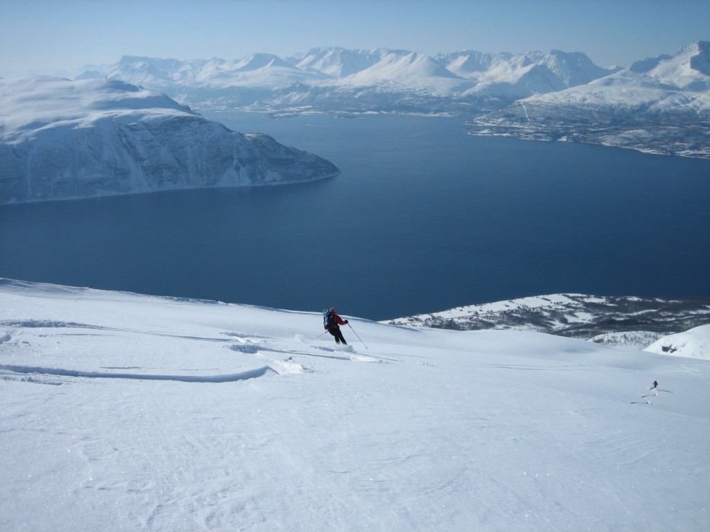 Abfahrt vom Gillavarri nach Olderdalen