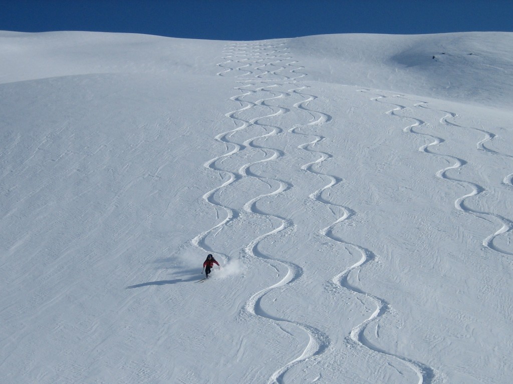 Abfahrt vom Gillavarri nach Olderdalen