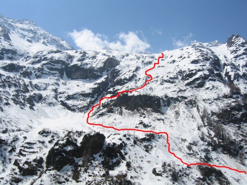 Stucklistock: prima parte della salita