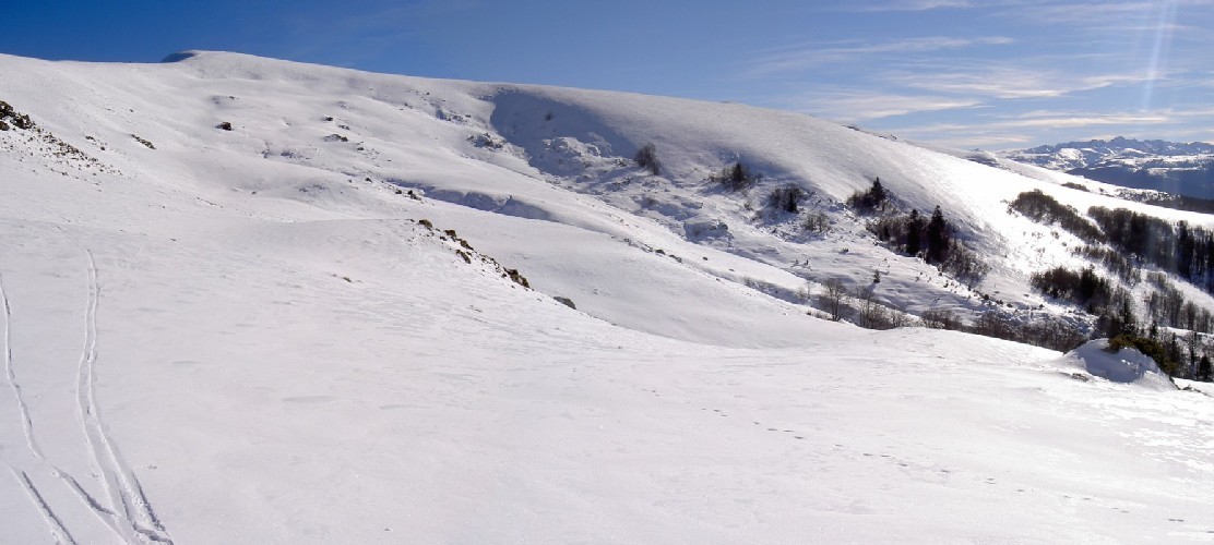 Les pentes débonnaires du Mont Fourcat