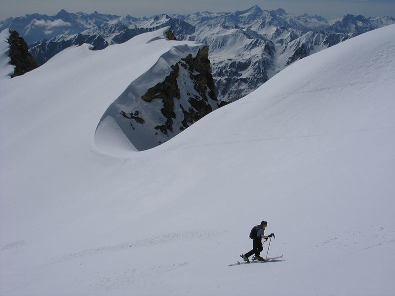 Salendo all'Aiguille des Sasses