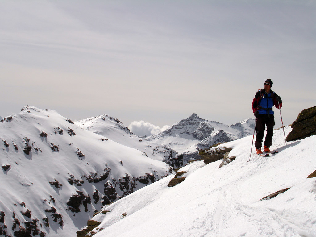 Gianluca sulla Cima del Baldiscio 2851 m.