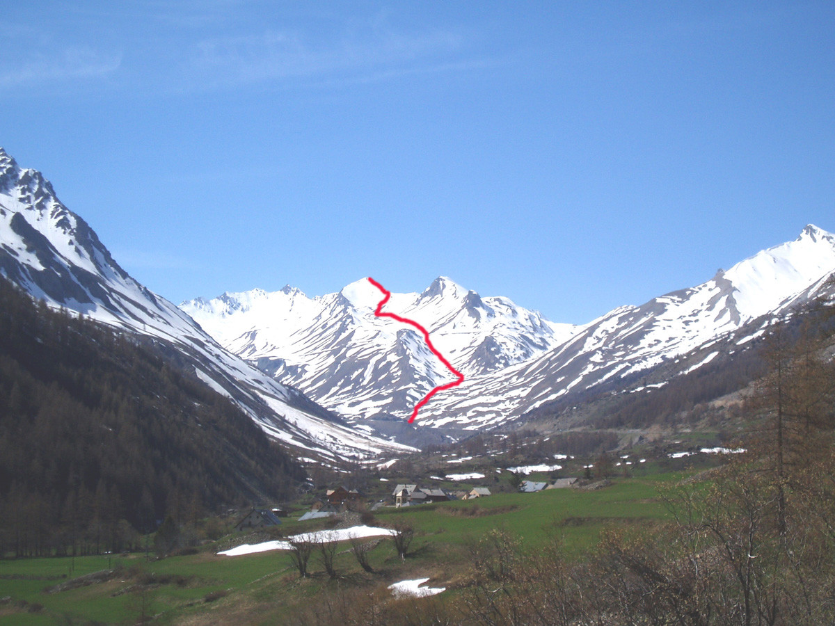 Pic Blanc du Galibier - Itinéraire