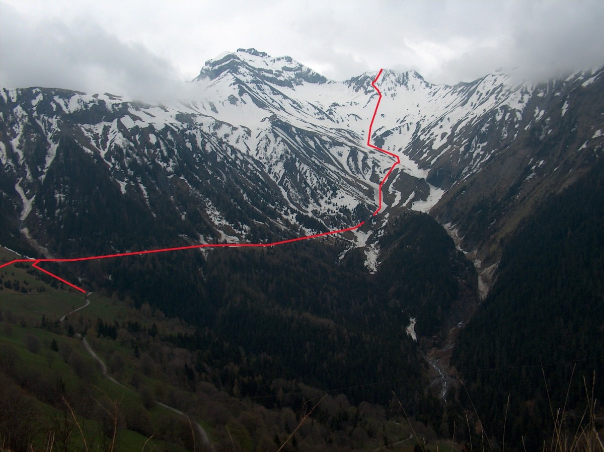 Vue d'ensemble depuis Villard-Reymond.