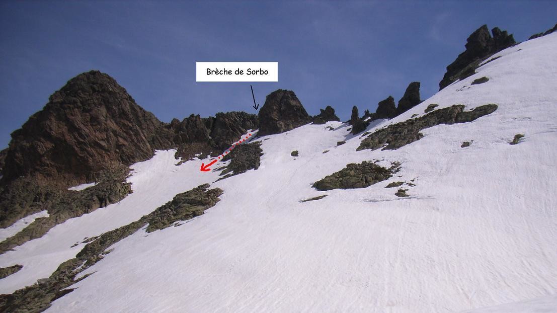 Brèche de Sorbo (Versant W)