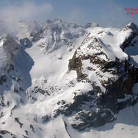 Il Piz Duan 3130 m dalla cima del Piz Piot 3053 m