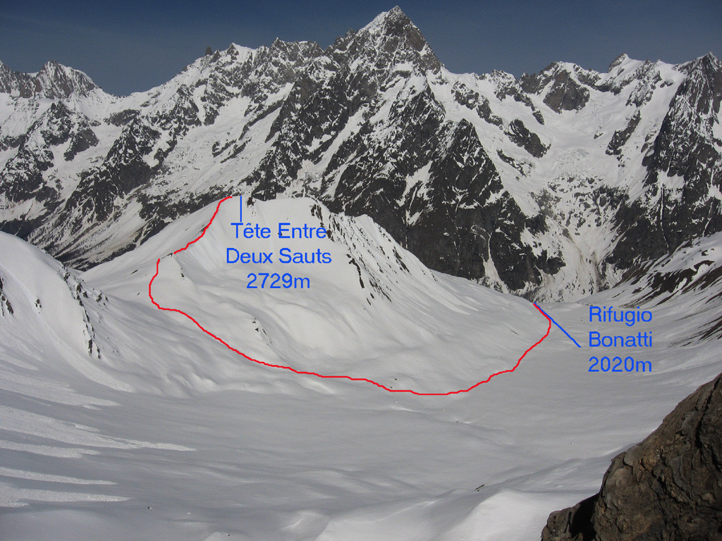 Itinerario alla Tete entre deux sauts