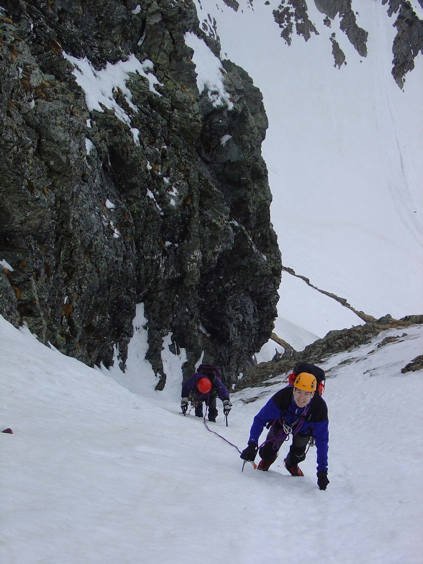 Jean et Nico dans le couloir de sortie, apres les difficultés