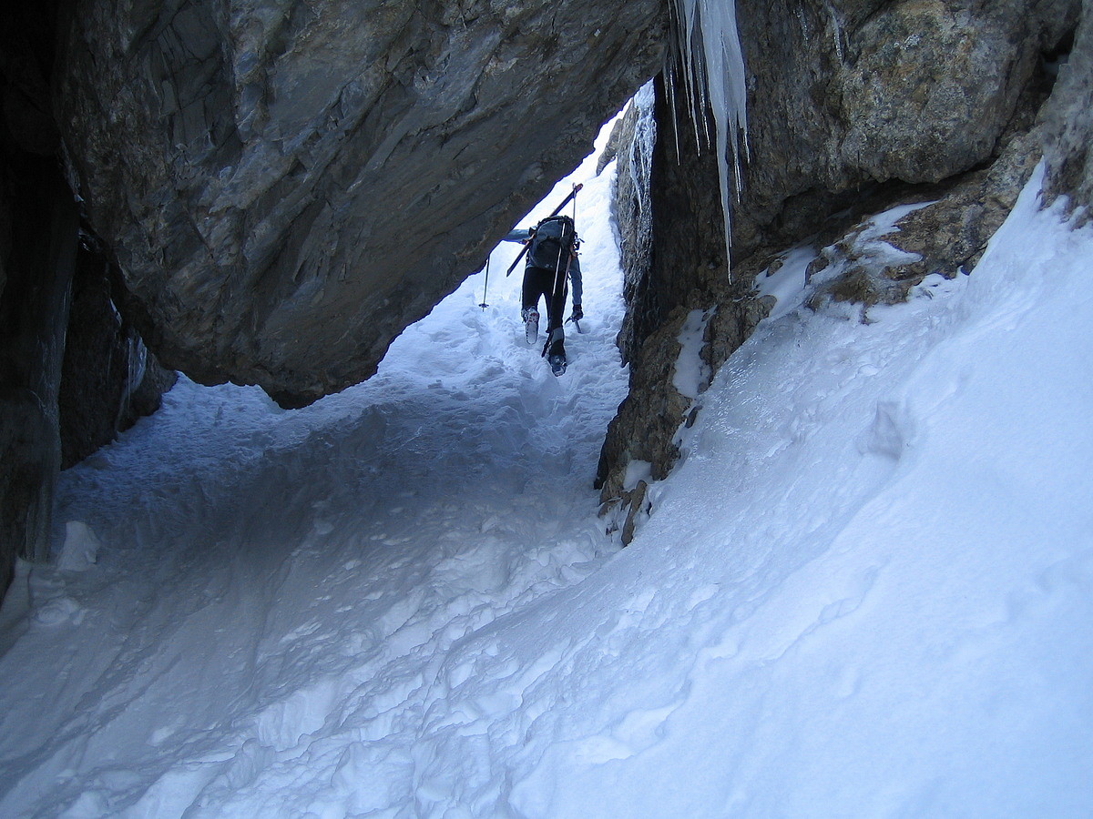 Pointe des Cerces - passage des barres