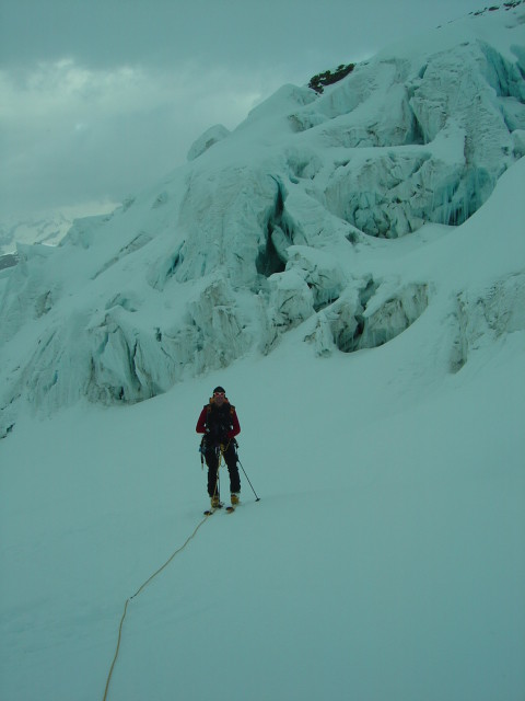 Sur le Grenzgletscher à 3300m d'altitude