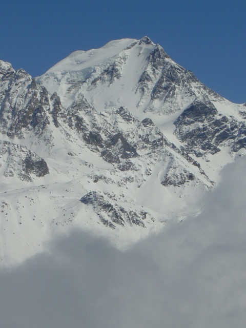 Du sommet de la Creta di Vella, vue sur le Grand-Combin
