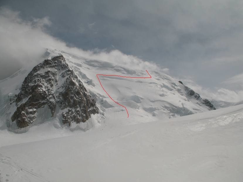 Face N du Mont-Blanc du Tacul
