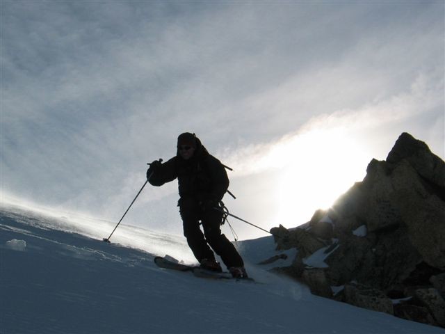 Départ du sommet du Portalet