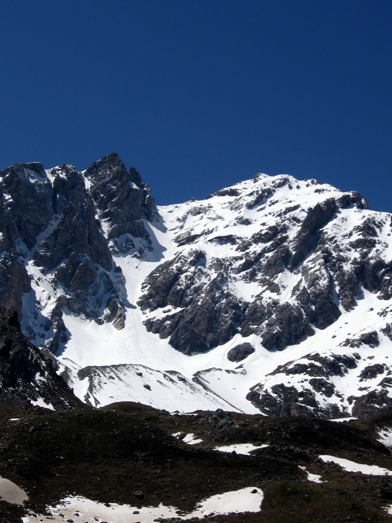 Couloir de la Clapière depuis les Mottets