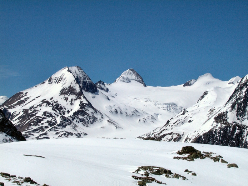 Ghiacciaio di Gries e Blinnenhorn dal Nufenenpass
