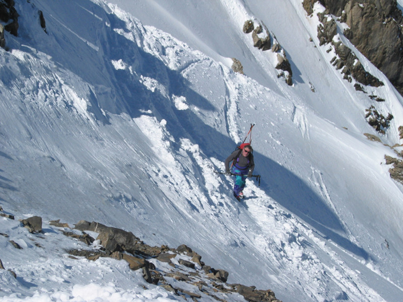 Aiguille du Grd Fond, arrivée sur l'arrête