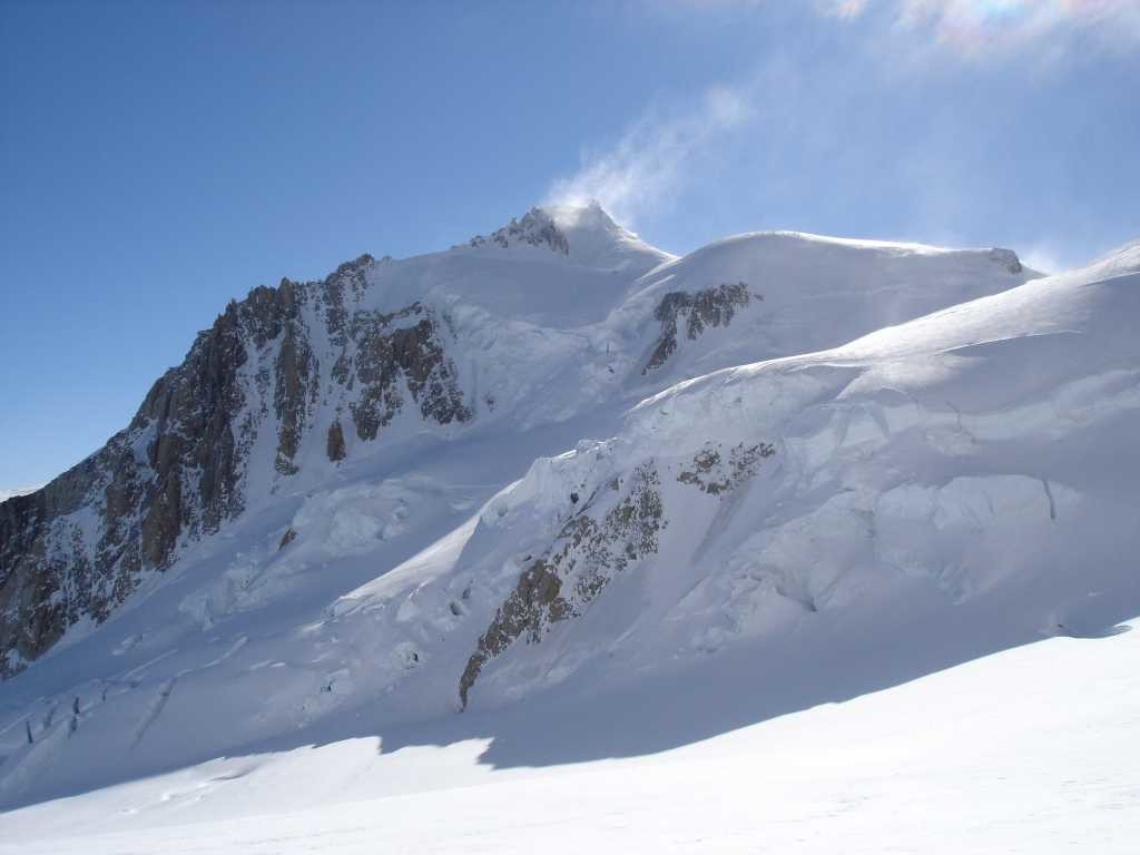 Face Ouest du Mont Maudit et passage du Corridor