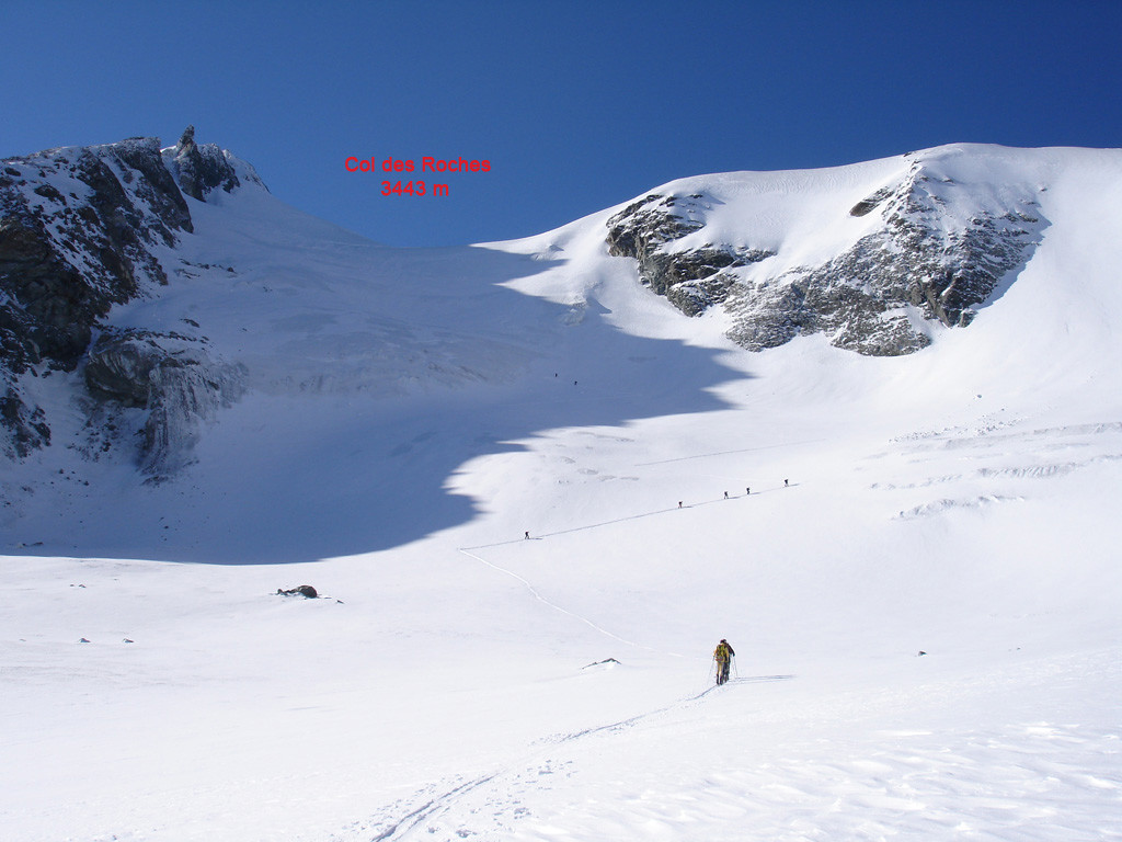 Il Glacier du Grand Col nei pressi del colle omonimo 2935 m.