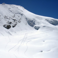 Il Glacier du Geay ed il Mont Pourri, dal Col des Roches 3443 m.