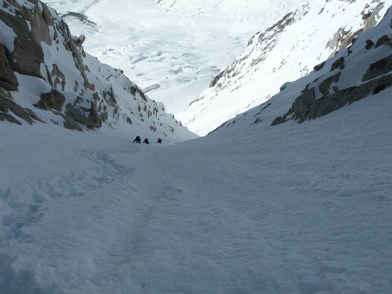 Descente du couloir Whymper