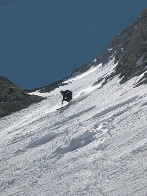 Galenstock - Pachy in azzione nel canale NW -