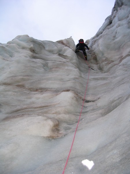 Première longueur de glace