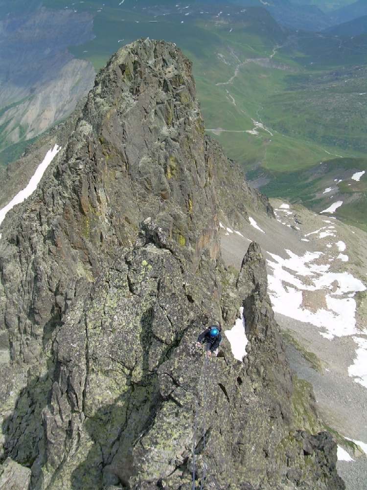 Sur l'arête Elizabeth/Combe en Belledonne.