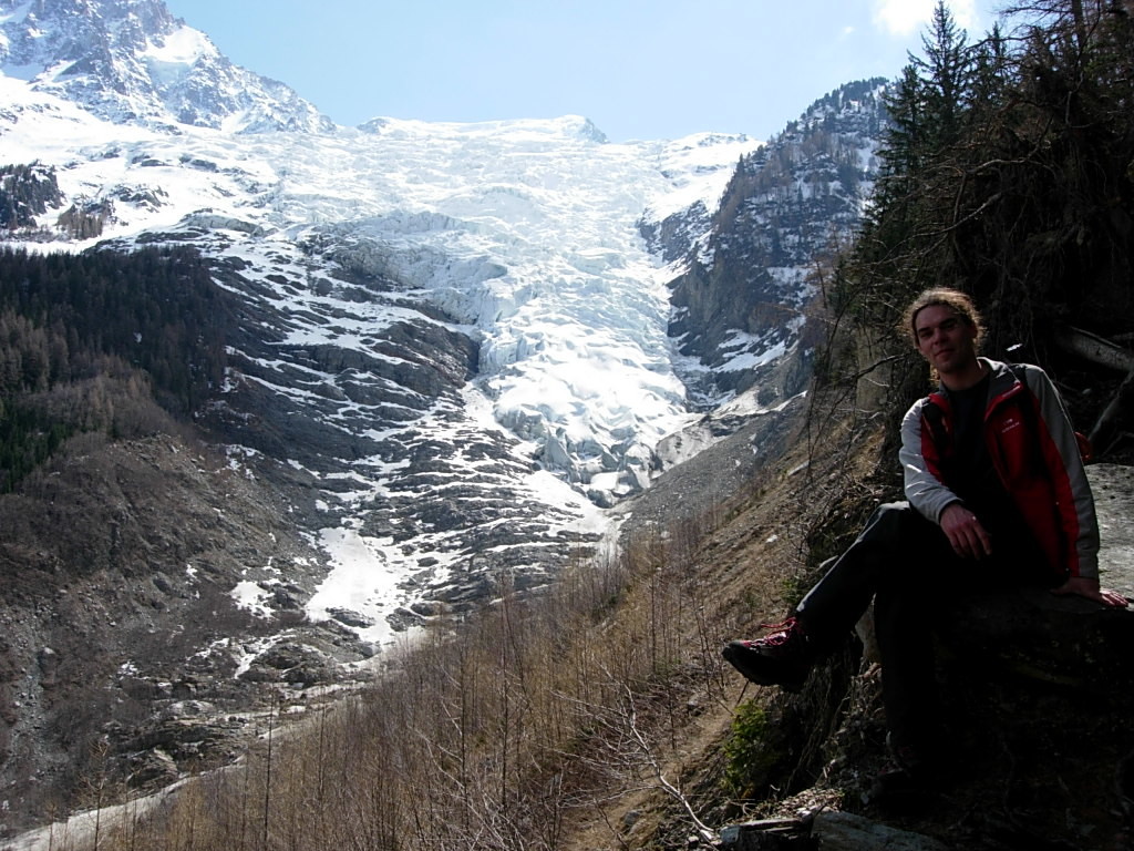 le glacier des bonssons au printemps