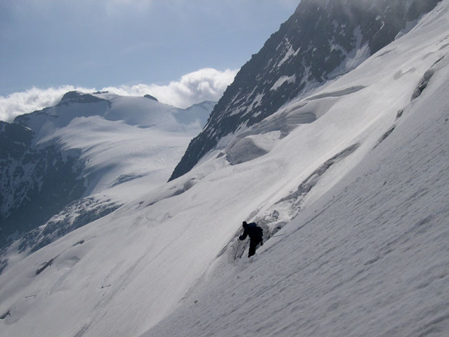 Parte alta della discesa dal Mittler Tierberg