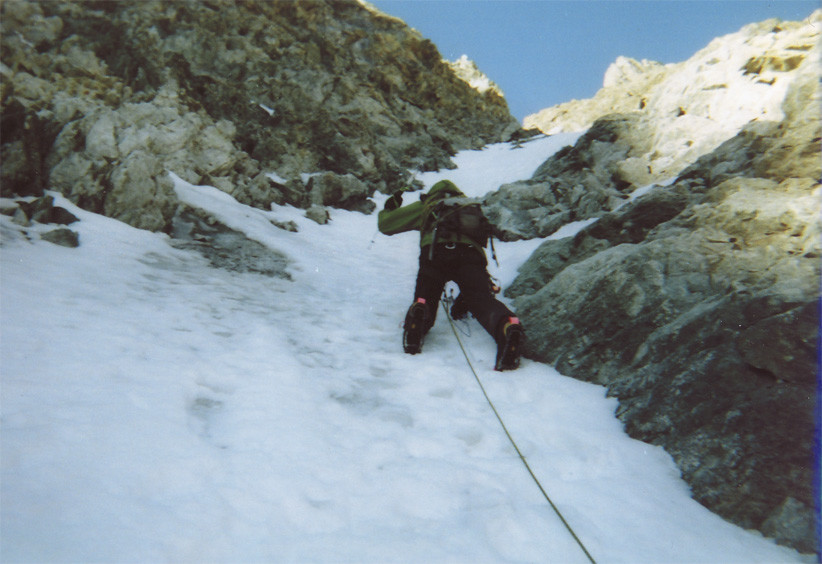 Col de l'Ange - couloir nord - Seb