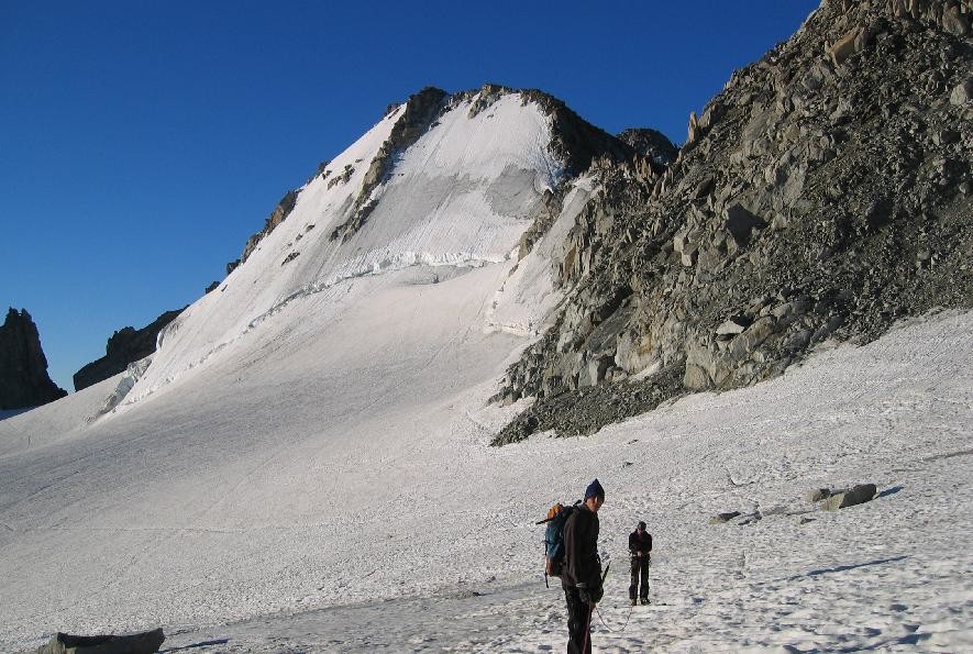 La Tête Blanche vue prise en montant vers Aiguille du Tour