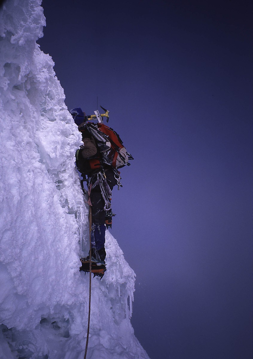 Tocclaraju (6032m) : pente sommitale