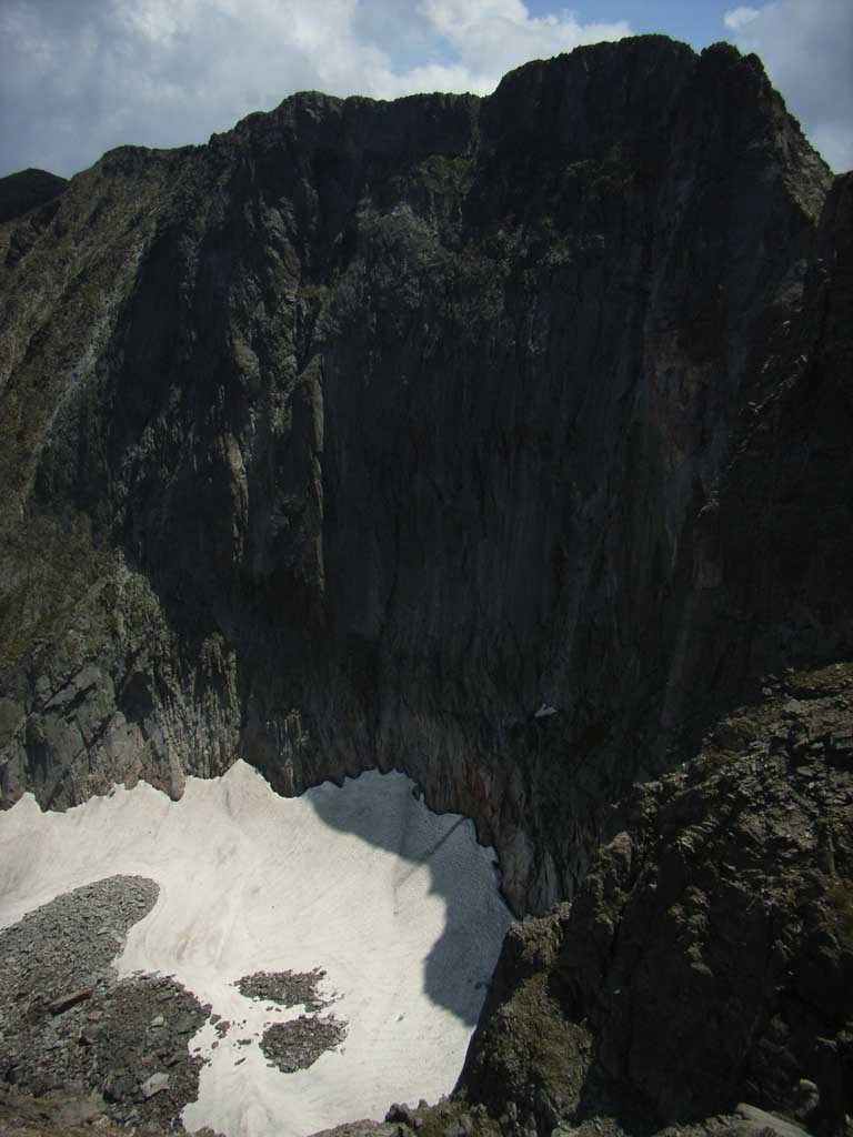 face N du barbet en redescendant du canigou