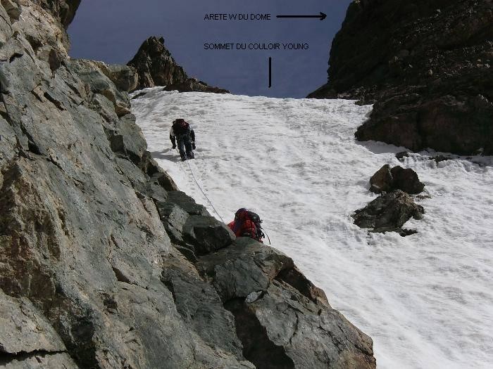 Dôme de neige des Ecrins, couloir Young