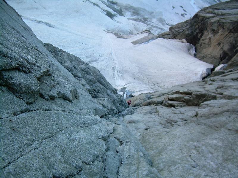 Petites Jorasses, voie Contamine.